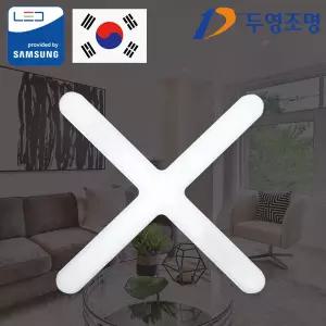 국산 두영조명 LED십자등기구 60W 하얀빛(주광색)K