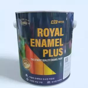 KCC 로얄에나멜플러스 4L 유성 목재 철재용 에나멜페인트