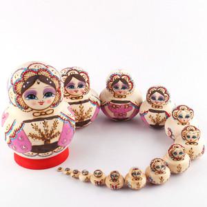 소녀 15단 1개/러시아전통/목각인형/마트료시카/마트로시카/러시아인형