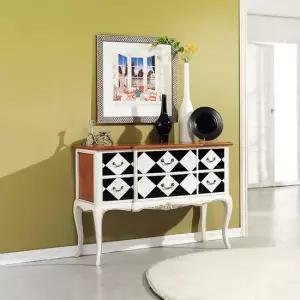 [퍼니프랑] 수입 유럽형 빈티지 엔틱가구 TR 05 체스 투톤 화장대 콘솔