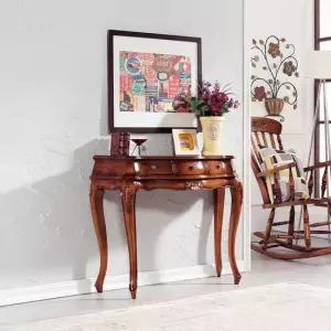 [퍼니프랑]TR 08 조립식 우드 컬러 화장대 콘솔