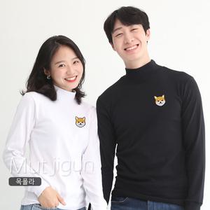 순면 스판 목폴라 긴목 반목 시바자수 폴라 터들넥