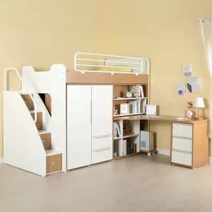 [EQ123-1 매트포함] 에덴 벙커침대 H형 책상책장세트+옷장2 사다리형 슈퍼싱글