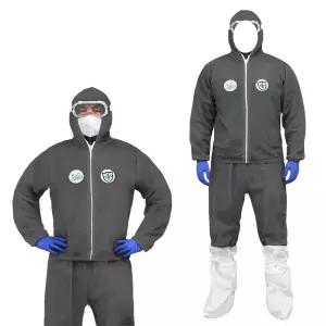 일회용 투피스 작업복 방진복 부직포 보호복 방역 방제 산업 분진 도장복
