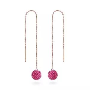 [메리그린]7월 탄생석 컬러 14K GOLD 귀걸이 루비