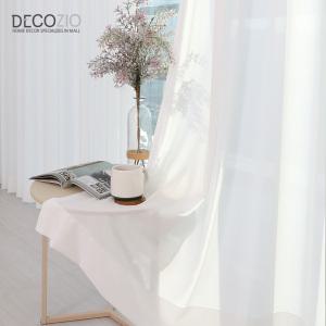 데코지오 비침없는 나비주름 헤비 쉬폰커튼 70x160