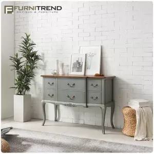 [퍼니트랜드] 베리카 115 빈티지그레이 엔틱콘솔