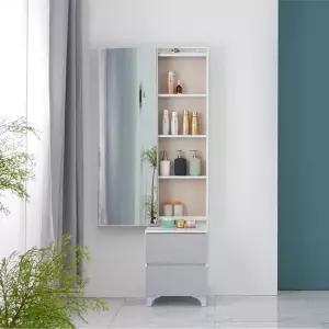 네오 꺄뮤 양방향 원터치 슬라이딩 전신거울 수납장 NES595