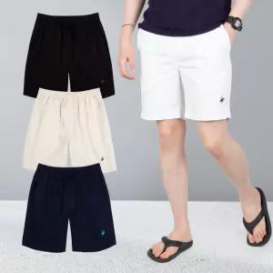 [비버리힐즈 폴로클럽] 코튼 남성 베이직 반바지 릴렉스핏 커플 여름 5부 BP-1028