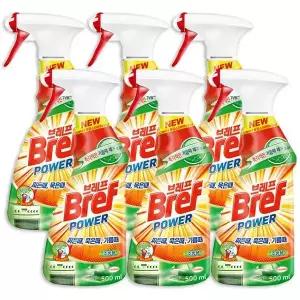 브레프 청소세정제 주방용 500ml, 6개