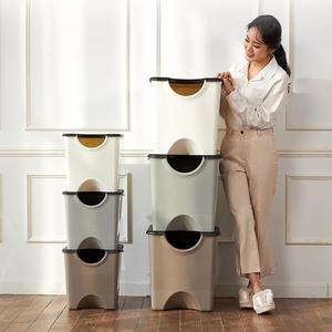 에코홀릭 대형 가정용 분리수거함 60리터 쓰레기통 2단 3단