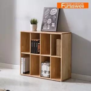 퍼스웰 알피노 고무나무원목 2단책장 SI_180