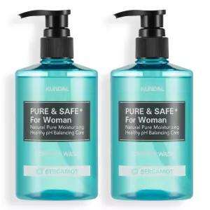 쿤달 퓨어 앤 세이프 여성청결제 베르가못, 300ml, 2개
