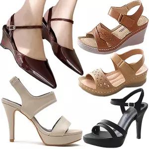 여성샌들 여름 웨지 통굽 샌들 웨지힐 가보시 키높이 플랫 스트랩 여름 여자 슬링백 가죽 힐 뮬 구두 슬리퍼 신발 힐 벨크로 정장