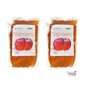 우림 사과쨈 5kg x 2개 파우치 애플잼 대용량 사과잼