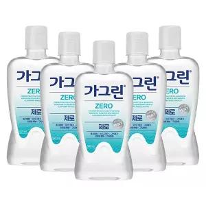 가그린 제로, 820ml, 5개
