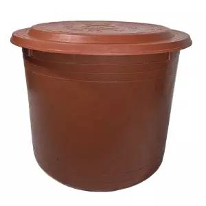 원형 고무통 다라이 6호 (90L) / 물통 용기 김장 바스켓 고무다라이 뚜껑포함 