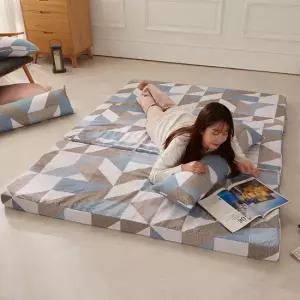 바닥 3단 접이식 매트리스 토퍼 자취 접는 수면매트 침대 8cm SS