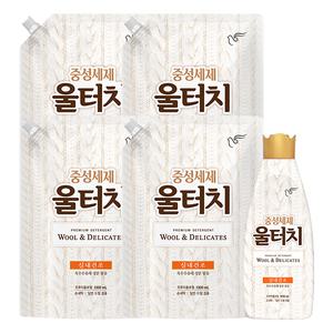 피죤 울터치 중성세제 용기1L+리필1.3L 4개