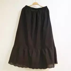 [시골양품점]100 면레이스 롱 허리속치마[EM230]길이도 폭도 롱사이즈 넉넉해요프리 88