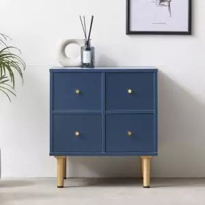 파로마 솔트 리노 4칸서랍 침실 침대 협탁 mwg059