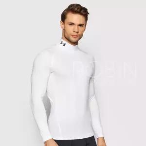 언더아머 히트기어 컴프레션 모크넥 긴팔티셔츠