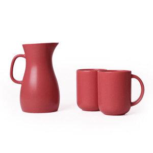 보울보울 뉴트로 저그머그 세트, 3p, 로제핑크, 1개