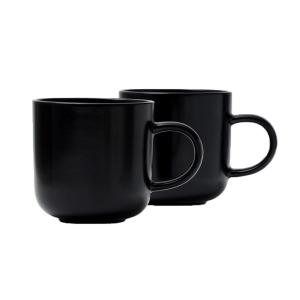 보울보울 레트로라인, 머그 320ml 2p 미드나잇블랙, 1개