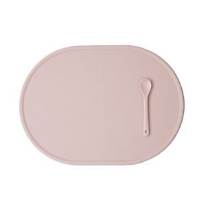 보울보울 볼볼 실리콘 테이블매트, 파우더핑크, 1개