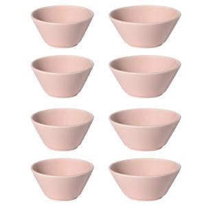 보울보울 어반데일리 공기대접 4인세트 8P, 쉬폰핑크, 1개