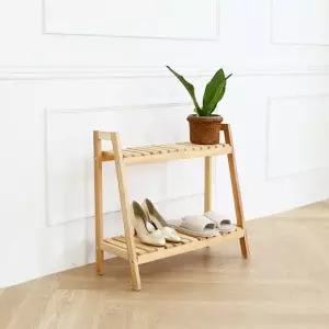 2단 사다리 선반 다이 100 원목 다용도 수납장