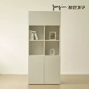 [장인가구]퓨어 도어형 책장 5단 800