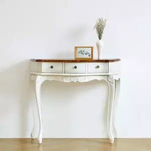에든 콘솔 엔틱 마호가니 콘솔장 아이보리 그레이