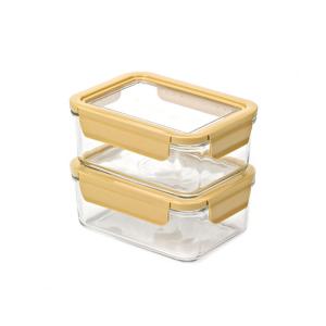 글라스락 네오 직사각, 1100ml, 2개