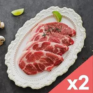 [산지직송] 강원도 1등급 국내산 돼지고기 목살 500gx2팩 (1kg/구이용)