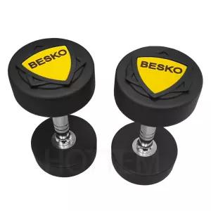 베스코 덤벨 10kg TPU 우레탄 헬스장 홈트 아령