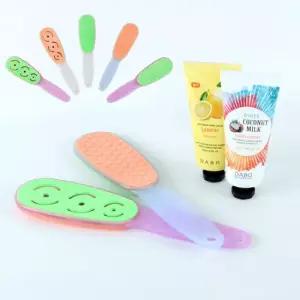 아트박스 하오 마칼루 양면 각질 제거기 2개  + 핸드크림 1개   색상