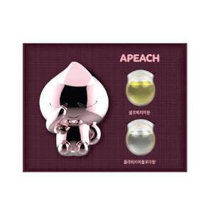 아우라 카카오 메탈 차량용방향제 어피치 세트, 본품, 1개 + 리필, 2개