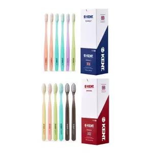 켄트칫솔 오리지널 부드러운 초극세모 6입, 1개+콤팩트 6입, 1개