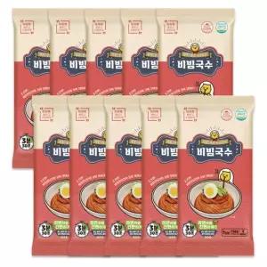 구포국수 이지쿡 비빔국수 10개 (면+스프 라면처럼 간편 밀키트)