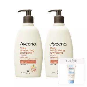 아비노 데일리모이스쳐라이징 에너자이징 바디로션 354ml, 2개+증정(더멕사 밤 75ml, 1개)