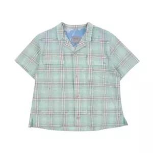 [빈](강남점)BX21BL01MT 민트 체크 반팔 셔츠