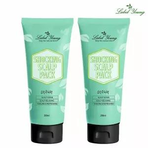 [라벨영] 두피각질+두피냄새+두피결점토탈케어/두피 홈스케일링/쇼킹두피팩1+1/문제성두피용