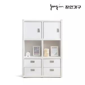 장인가구 마카롱 800 3단 콤비 책장