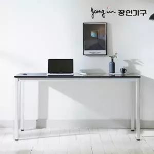 장인가구 르네 라운드 마블 1200 철제 USB포트 LPM 책상