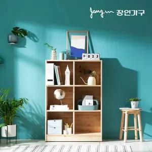 장인가구 올리브 800 3단 원목 책장