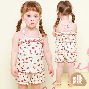 [밀크마일] 오렌지플라워홈웨어