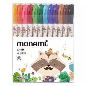 [아트박스]/오피스큐 모나미 모니주 사인펜 12색 블루