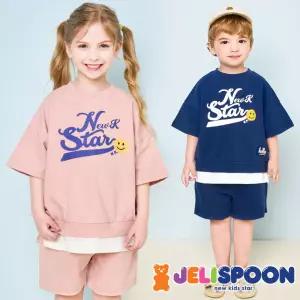 스마일스타슬럽반팔상하복 /아동복