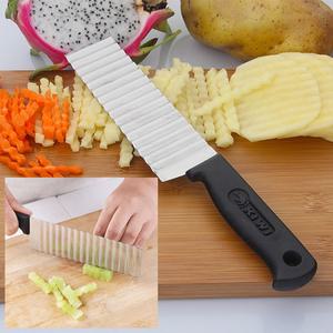 웨이브 물결 무늬 주방 칼 식도 감자 묵 피클 지그재그 나이프